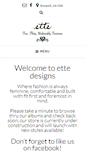 Mobile Screenshot of ettedesigns.com